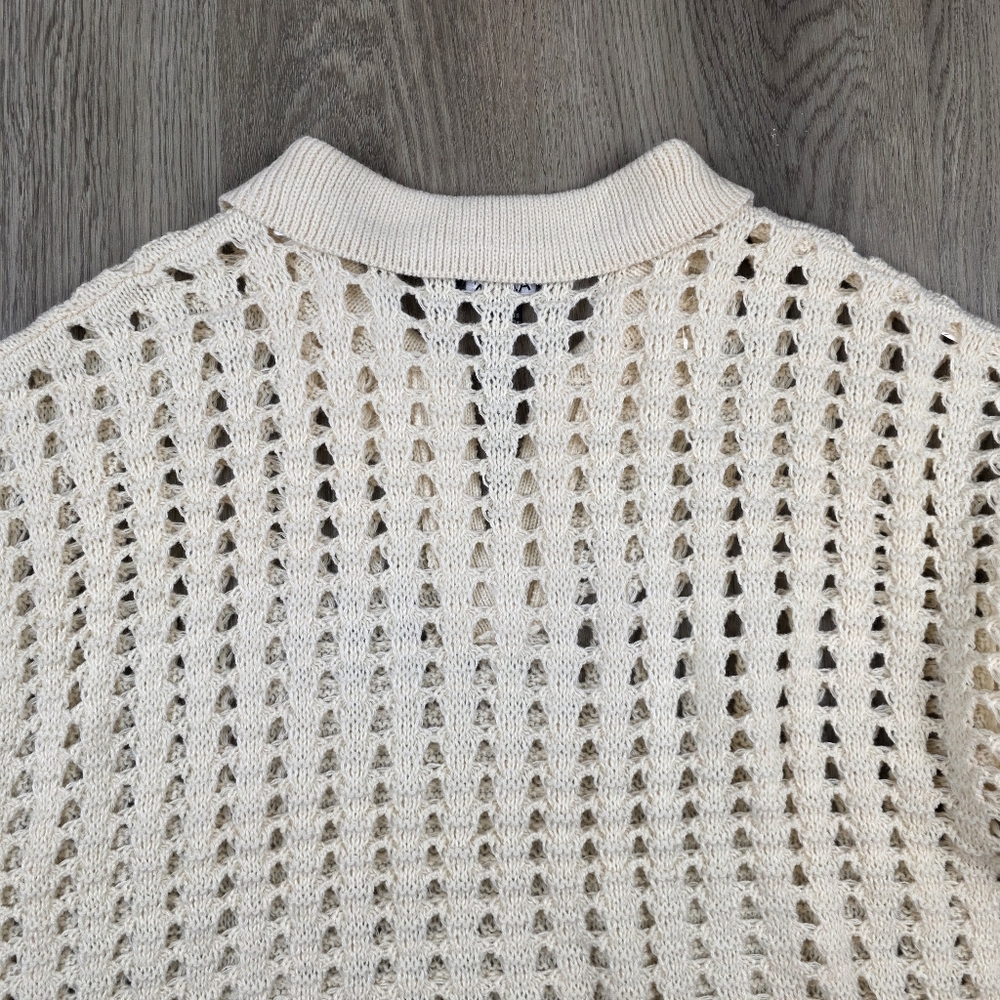 A. Byer Knit Polo Top Size L - Picture 5 of 7